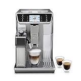 De'Longhi PrimaDonna Elite ECAM 656.55.MS Kaffeevollautomat mit LatteCrema Milchsystem, Cappuccino & Espresso, 3,5 Zoll TFT Touchscreen Farbdisplay & App-Steuerung, Edelstahlfront, silber