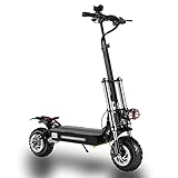 CAMTOP Elektroroller Erwachsene Folding 2-Rad Elektro Scooter E Scooter Doppelmotor 11Zoll Offroad-Vakuumreifen 60V/33AH Hochleistungs-Lithiumbatterie