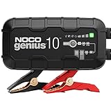 NOCO GENIUS10EU, 10A Autobatterie Ladegerät, 6V und 12V Batterieladegerät, Erhaltungsladegerät, Batterieerhaltungsgerät und Desulfator für AGM, Gel, Start und Stopp, EFB und Lithium Ionen Batterien