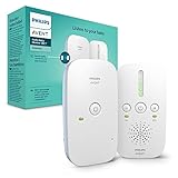 Philips Avent Audio Babyphone - DECT-Technologie, Kristallklarer Klang, Eco-Mode (Modell SCD503/26)