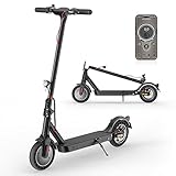 E Scooter mit Straßenzulassung, 10 Zoll, Max 40km Reichweite 20km/h, Komfortable Stoßdämpfung, Elektro Scooter bis 120kg, APP-Verbindung, LED-Display, Faltbarer E Roller, Duales Bremssystem