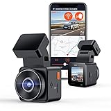 VANTRUE E1 lite Mini Dashcam WiFi vorne 1080P HDR/30fps mit Sprachsteuerung, 1,54'' IPS Versteckte Dash Cam Auto, 160 ° Nachtsicht, 24Std.Parküberwachung, GPS, G-Sensor, Loop Aufnahme, Max. 512GB